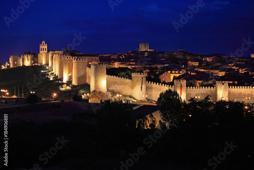 Walls of Avila, Spain photo