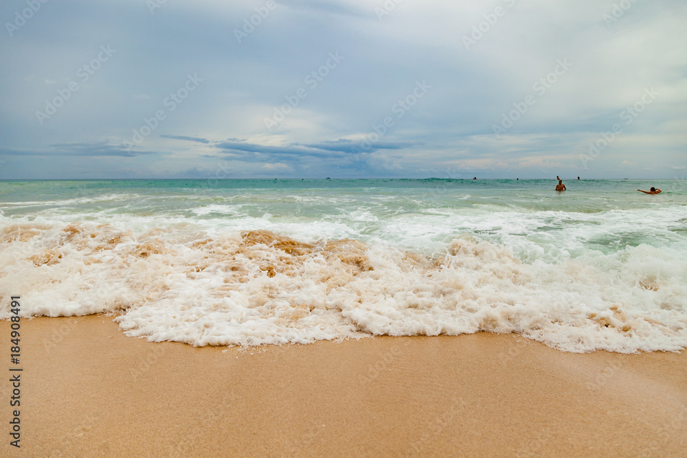 Dreamland beach at evening, Bali island, Indonesia