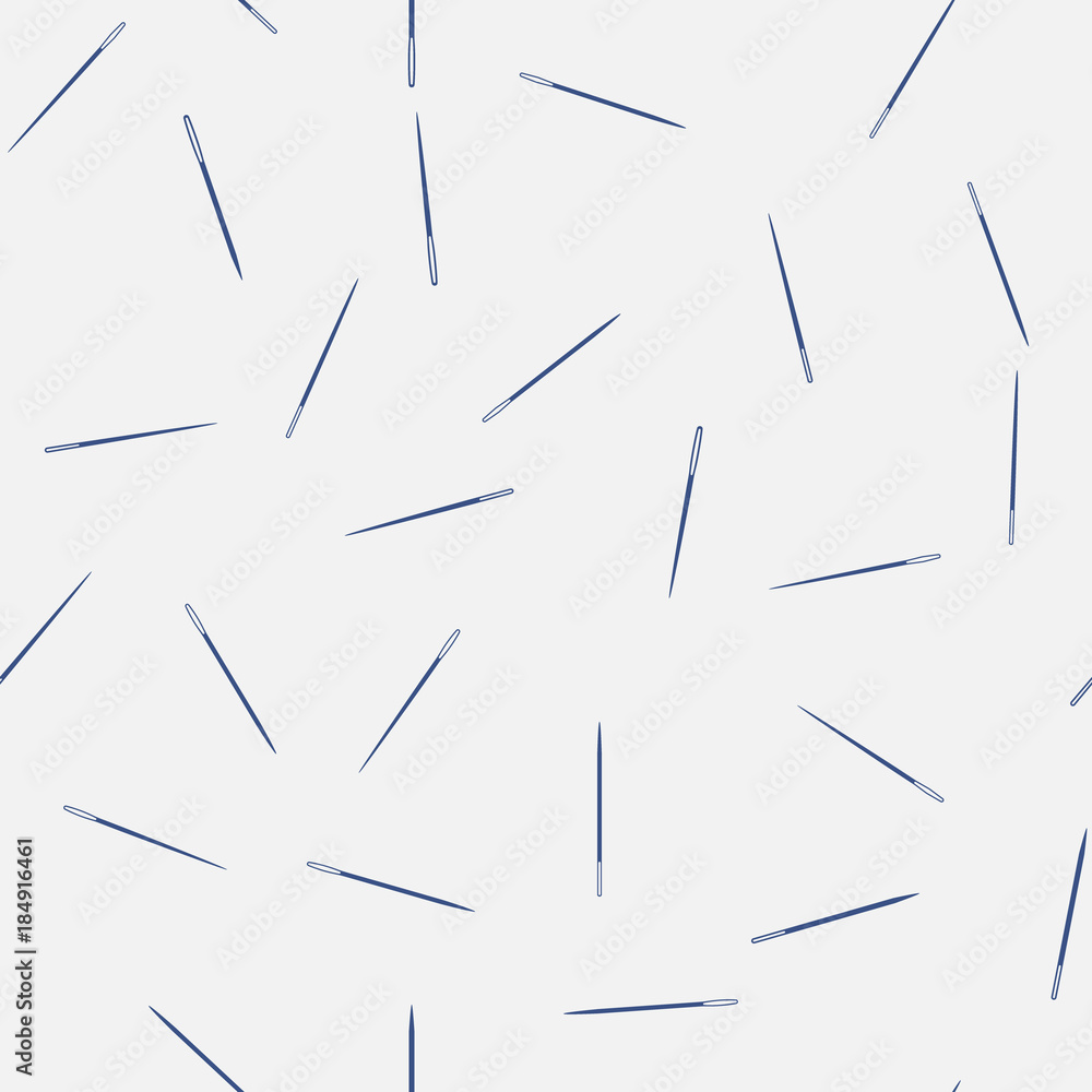Minimal sewing needle vector seamless pattern Minimal sewing needle vector seamless pattern