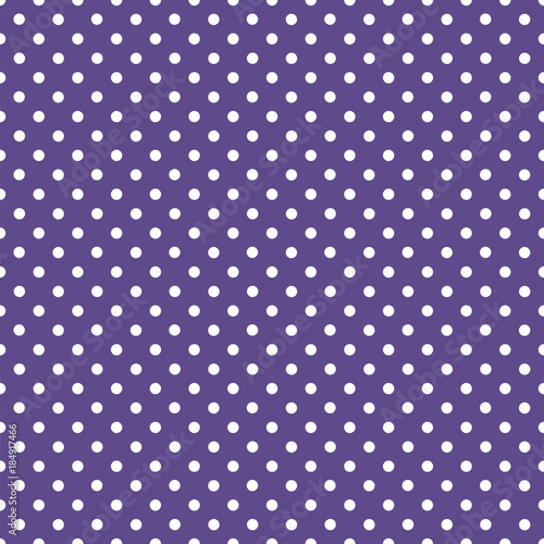 Ultra Violet background, Color of the year 2018 #Seamless vector polka dot pattern