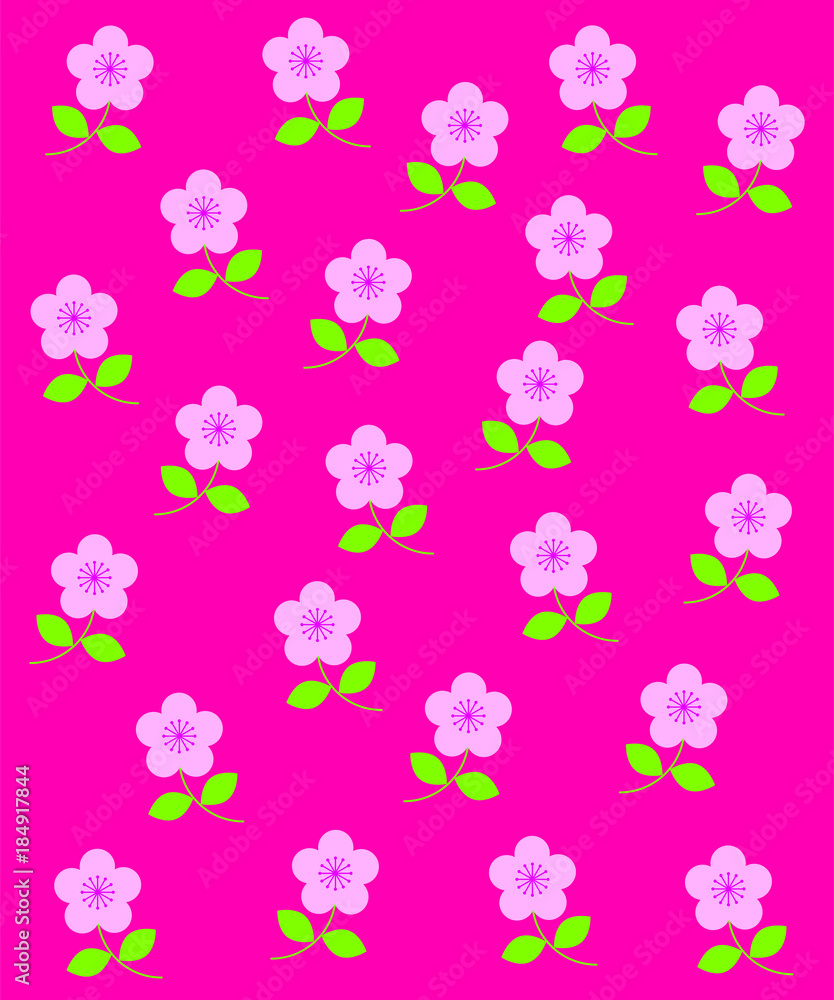 cute flower pattern wallpaper vector cute flower pattern wallpaper vector