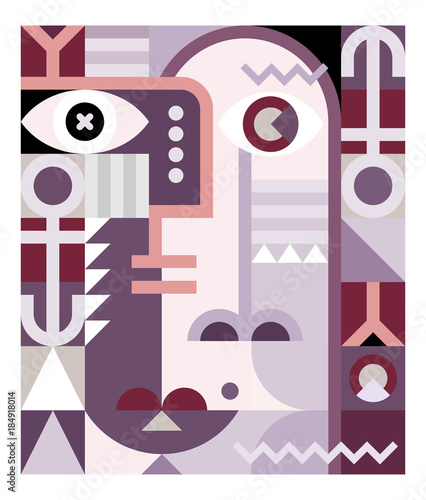 Abstract Art Geometric Portrait