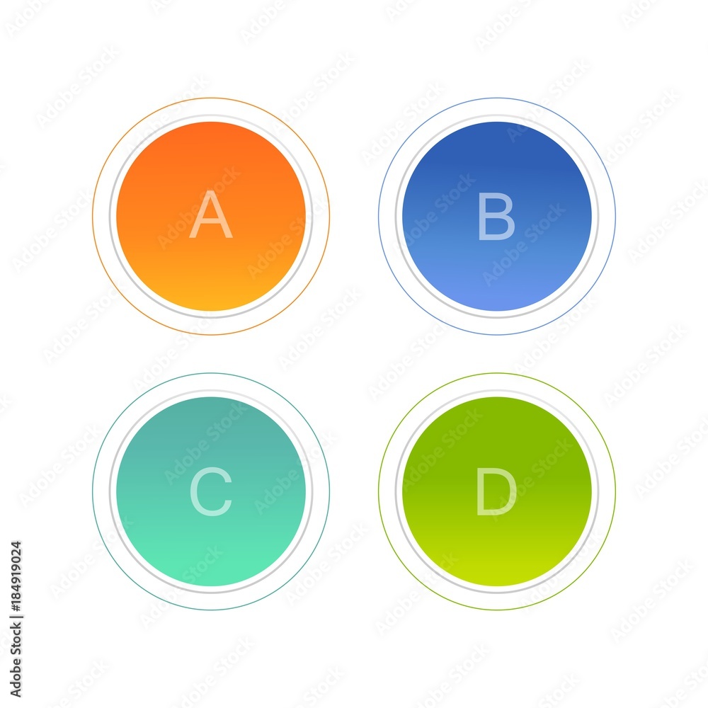 alphabet a-b-c-d in circle alphabet a-b-c-d in circle