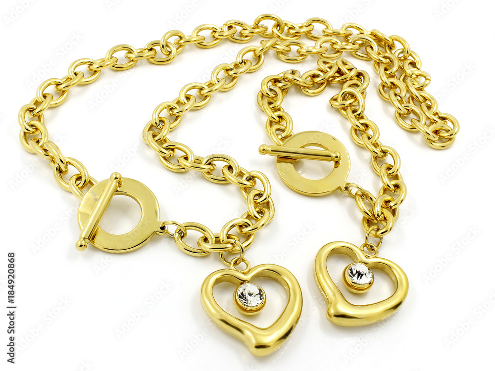 Obraz premium Set of Necklace and Bracelet