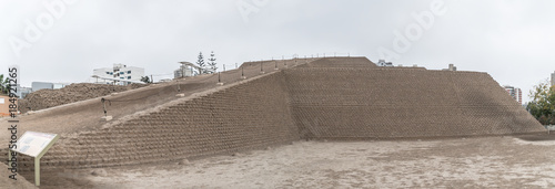 Huallamarca, the inca pyramid in Lima's Huaca, Peru photo