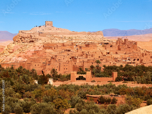 A  t Benhaddou - Ouarzazate the fortified village between the Sahara and Marrakech -UNESCO World Heritage Site