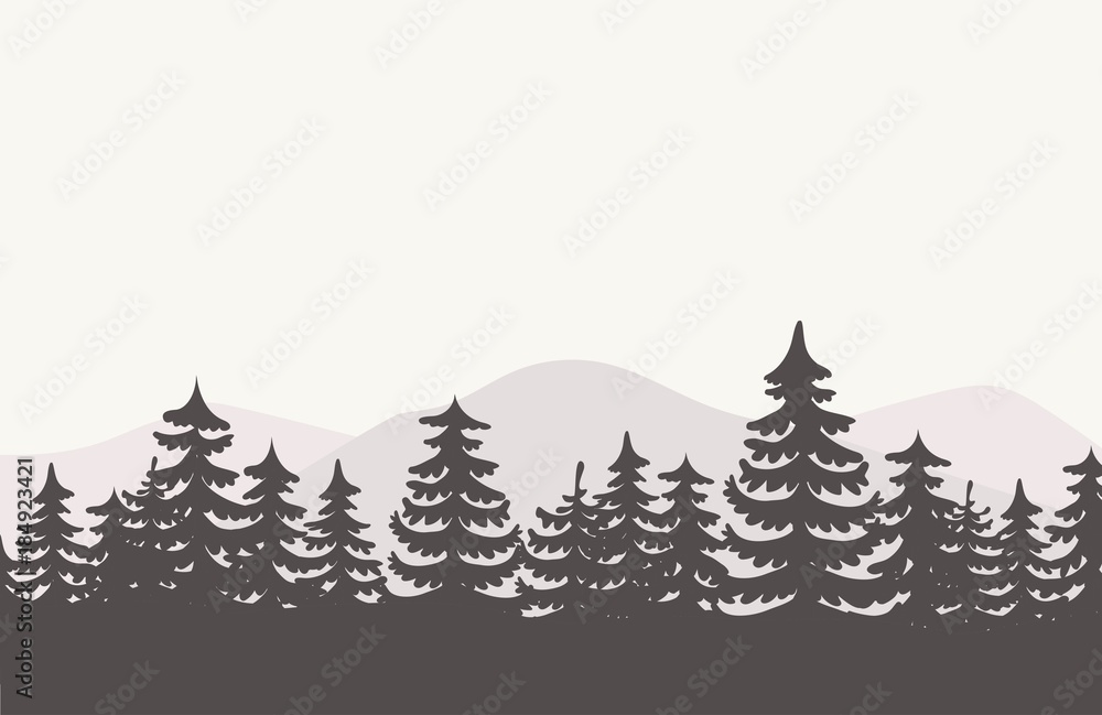 Fototapeta premium forest background vector.