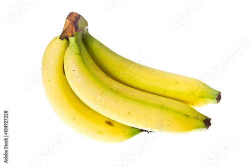 Banana on isolated white
