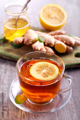 Tea with ginger root
