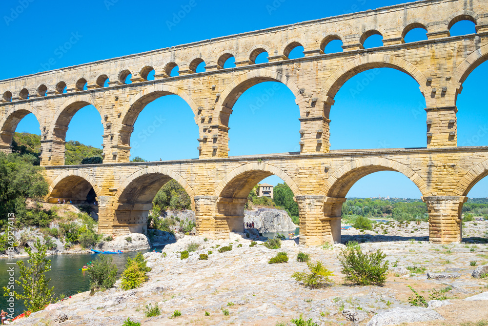The Pont Du Gard Roman aqueduct