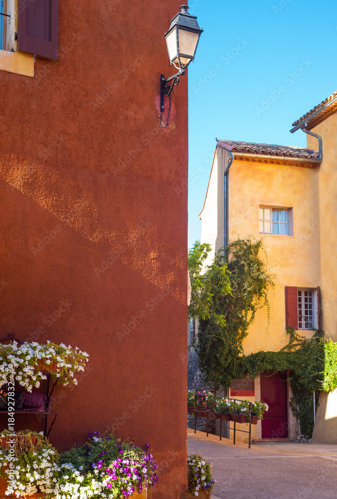 The Rousillion Vaucluse colored village