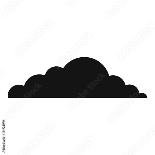 Climate cloud icon. Simple illustration of climate cloud vector icon for web