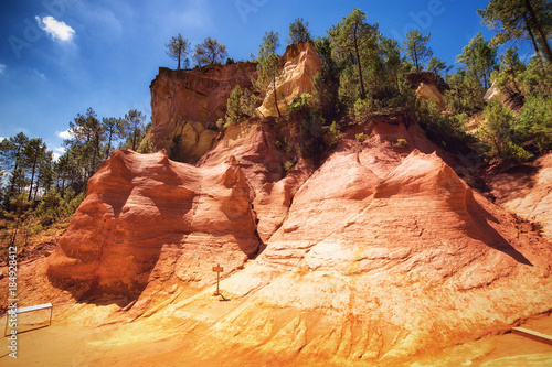 ocher quarries in Roussillon