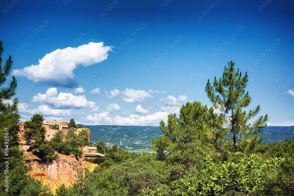 ocher quarries in Roussillon