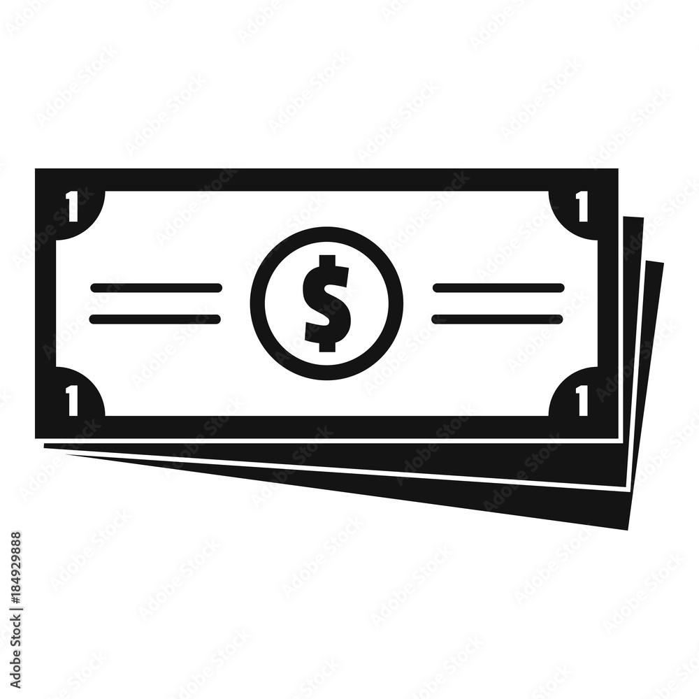 Business money icon. Simple illustration of business money vector icon for web Business money icon. Simple illustration of business money vector icon for web