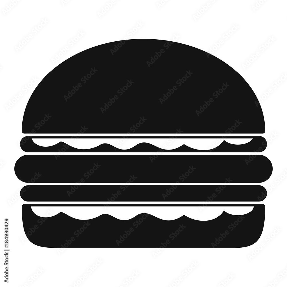 Burger icon. Simple illustration of burger vector icon for web Burger icon. Simple illustration of burger vector icon for web