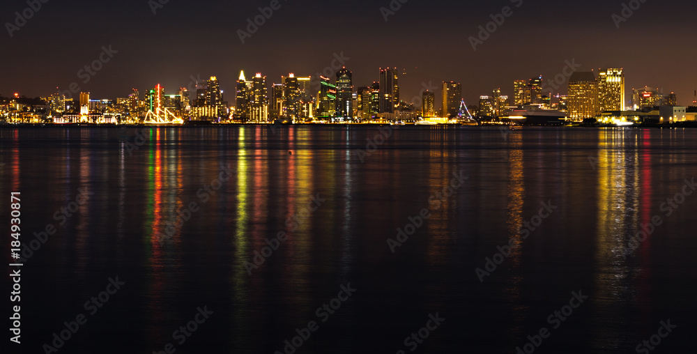 San Diego skyline at golden hour