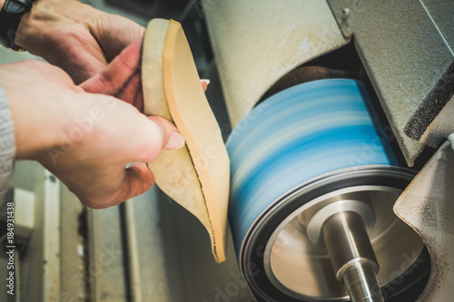 Adjusting an Orthotics Sole by Sanding it