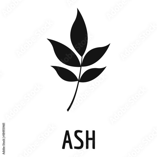 Ash leaf icon. Simple illustration of ash leaf vector icon for web