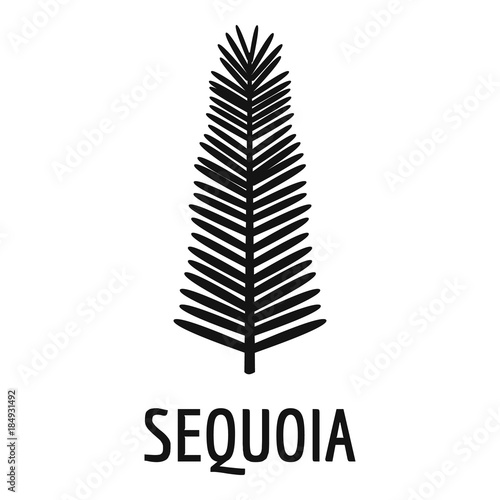 Sequoia leaf icon. Simple illustration of sequoia leaf vector icon for web