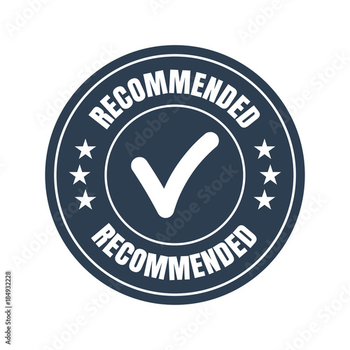 recommended black flat badge