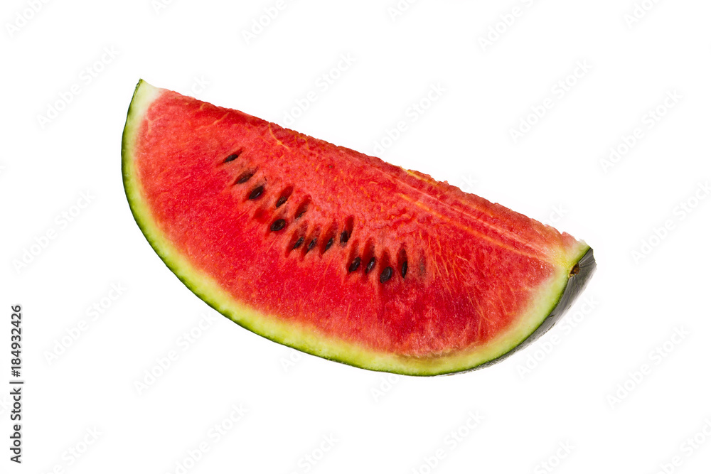Water mellon on the dish on isolated white Water mellon on the dish on isolated white