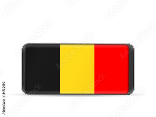 Free Download Smart phone Belgium flag - GFXLoad