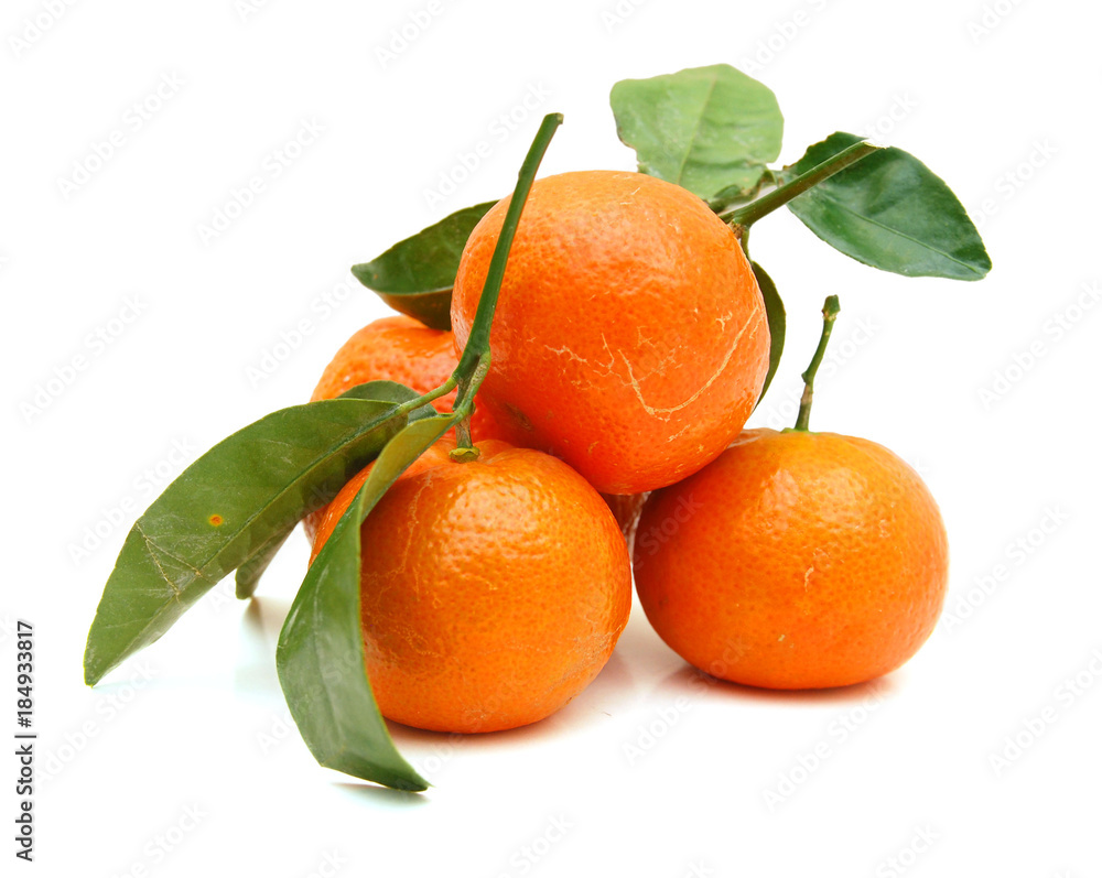 Ripe mandarin citrus isolated tangerine mandarine orange on white background. Ripe mandarin citrus isolated tangerine mandarine orange on white background.