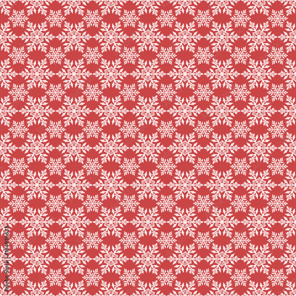 Seamless background with snowflakes. Holiday Christmas pattern. Merry Christmas and Happy New Year. Seamless background with snowflakes. Holiday Christmas pattern. Merry Christmas and Happy New Year.
