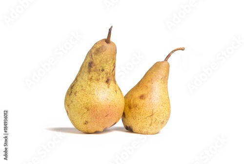 pear fruit isolated on white