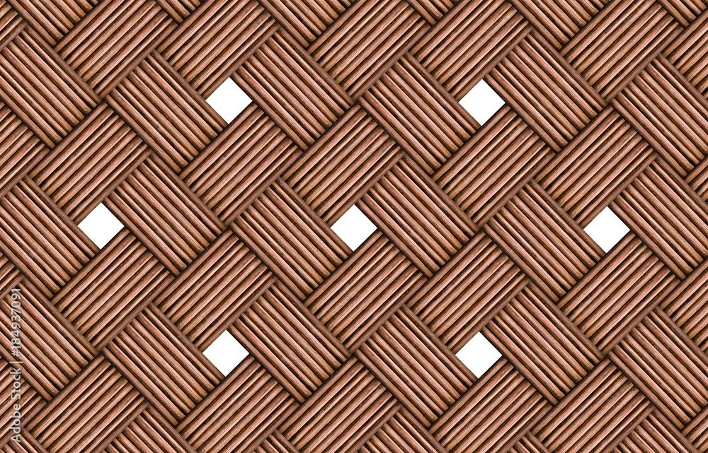 abstract wooden wicker pattern, blocks wall logs, texture canvas solid with white squares windows, volume effect abstract wooden wicker pattern, blocks wall logs, texture canvas solid with white squares windows, volume effect