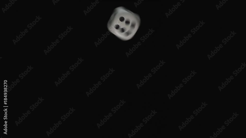 White dice fly and rotating on a black background. Macro. Closeup. Slow mo, slo mo, slow motion, high speed camera, 240fps, 250fps
White dice fly and rotating on a black background. Macro. Closeup. Slow mo, slo mo, slow motion, high speed camera, 240fps, 250fps