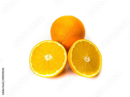 Orangen isoliert