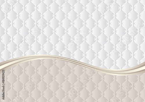 background with decorative pattern divided into two