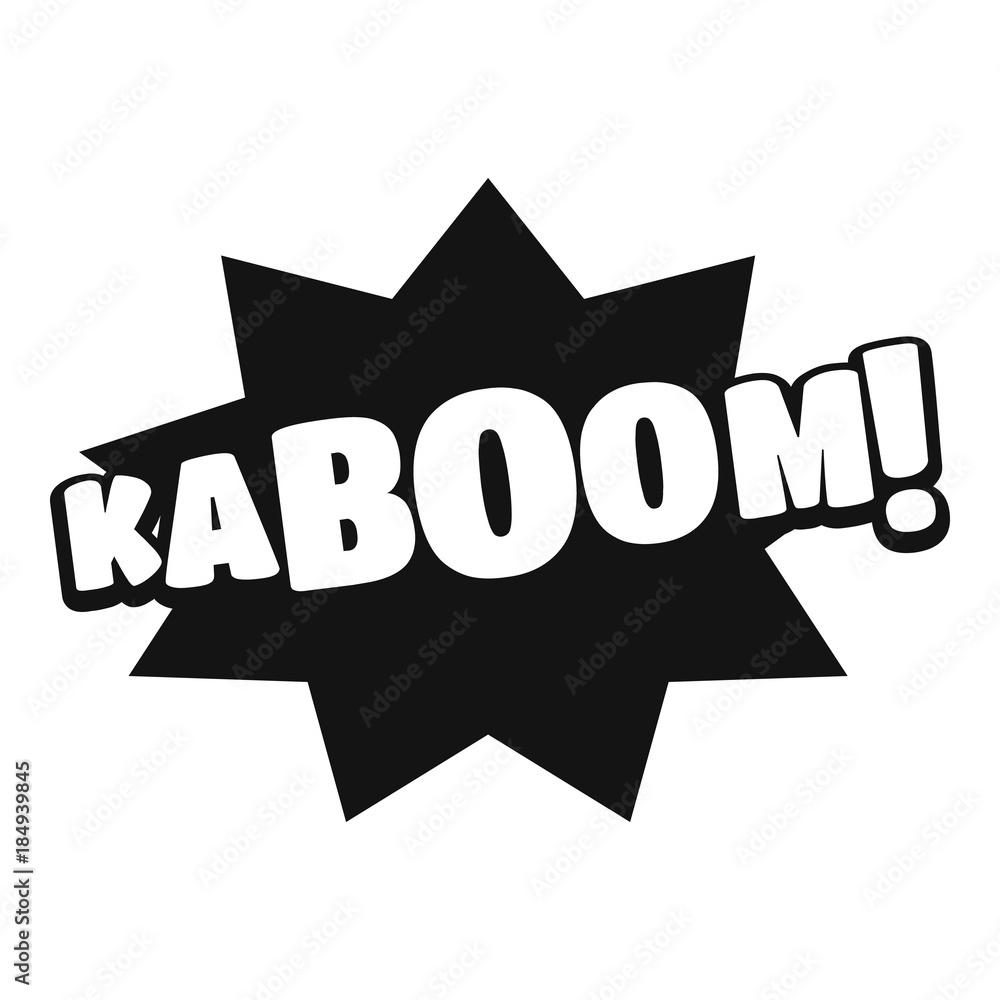 Comic boom kaboom icon. Simple illustration of comic boom kaboom vector icon for web