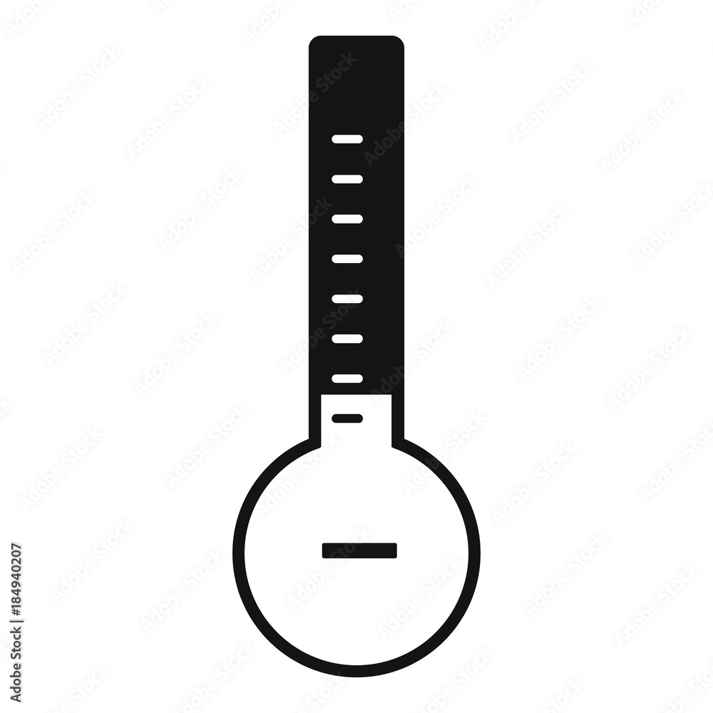 Thermometer cold icon. Simple illustration of thermometer cold vector icon for web Thermometer cold icon. Simple illustration of thermometer cold vector icon for web