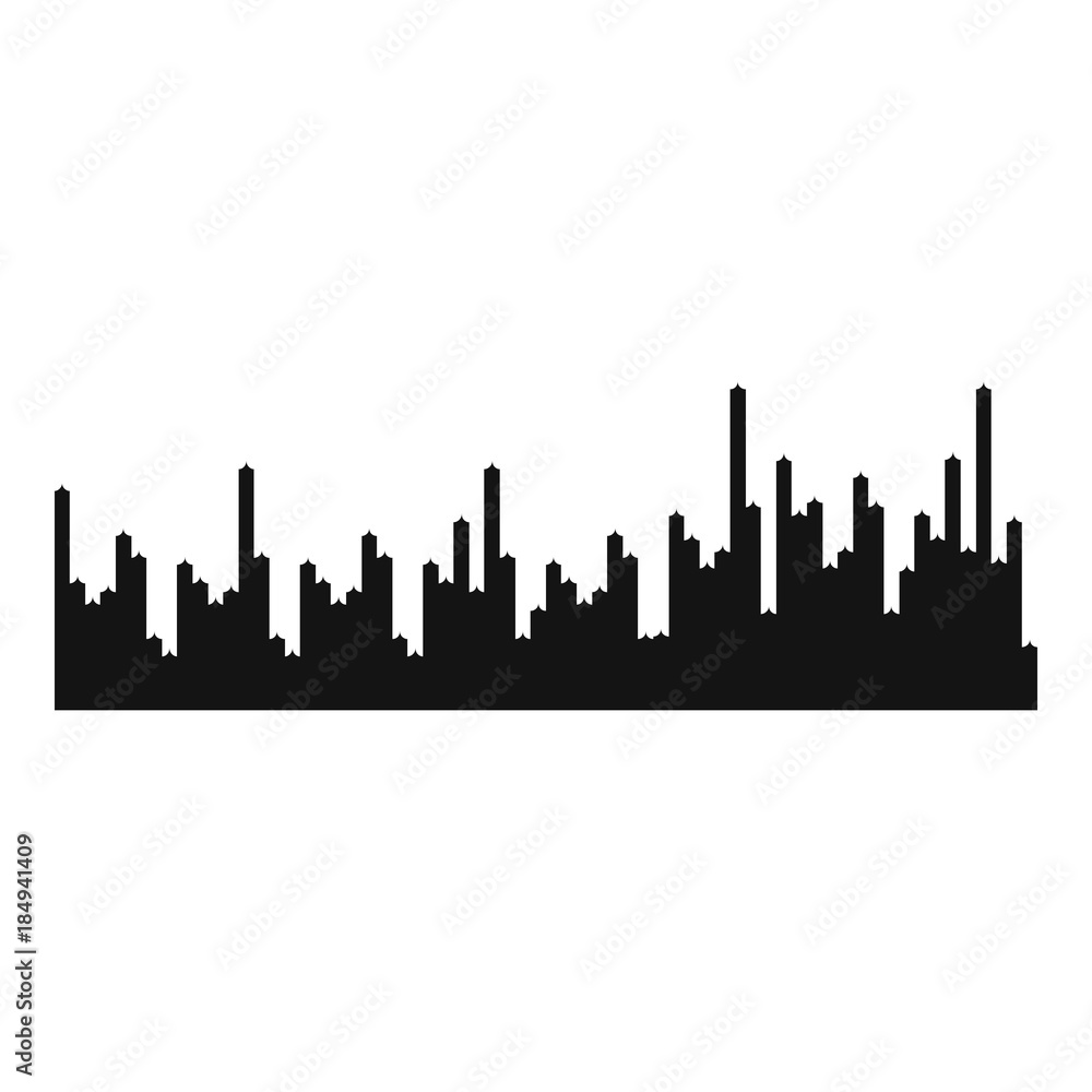 Equalizer audio icon. Simple illustration of equalizer audio vector icon for web