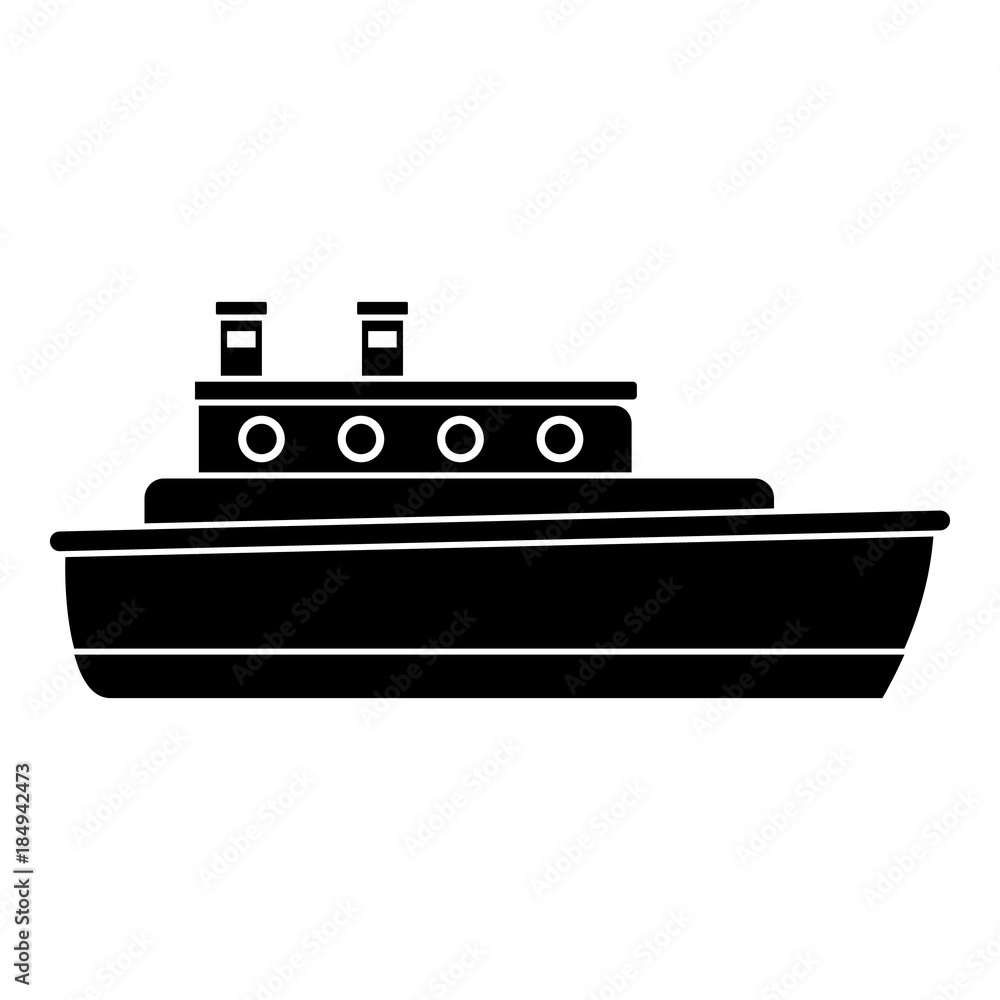 Ship travel icon. Simple illustration of ship travel vector icon for web Ship travel icon. Simple illustration of ship travel vector icon for web