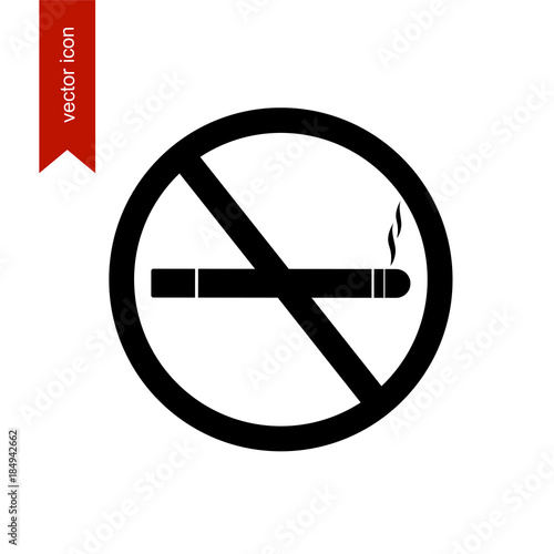 Free Download No smoking sign illustration icon on white background - GFXLoad
