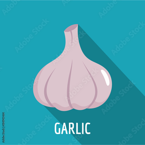 Garlic icon. Flat illustration of garlic vector icon for web