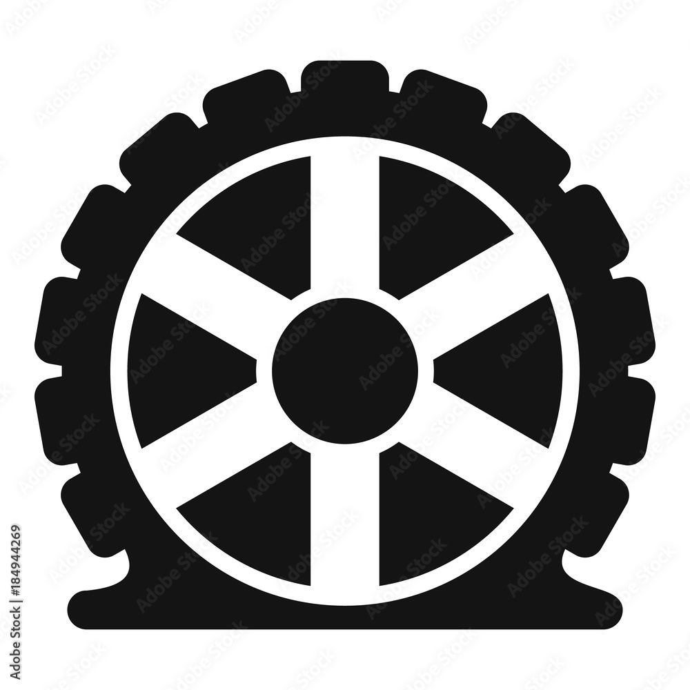 Obraz premium Auto tire icon. Simple illustration of auto tire vector icon for web