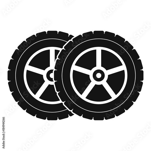 Car tyre icon. Simple illustration of car tyre vector icon for web