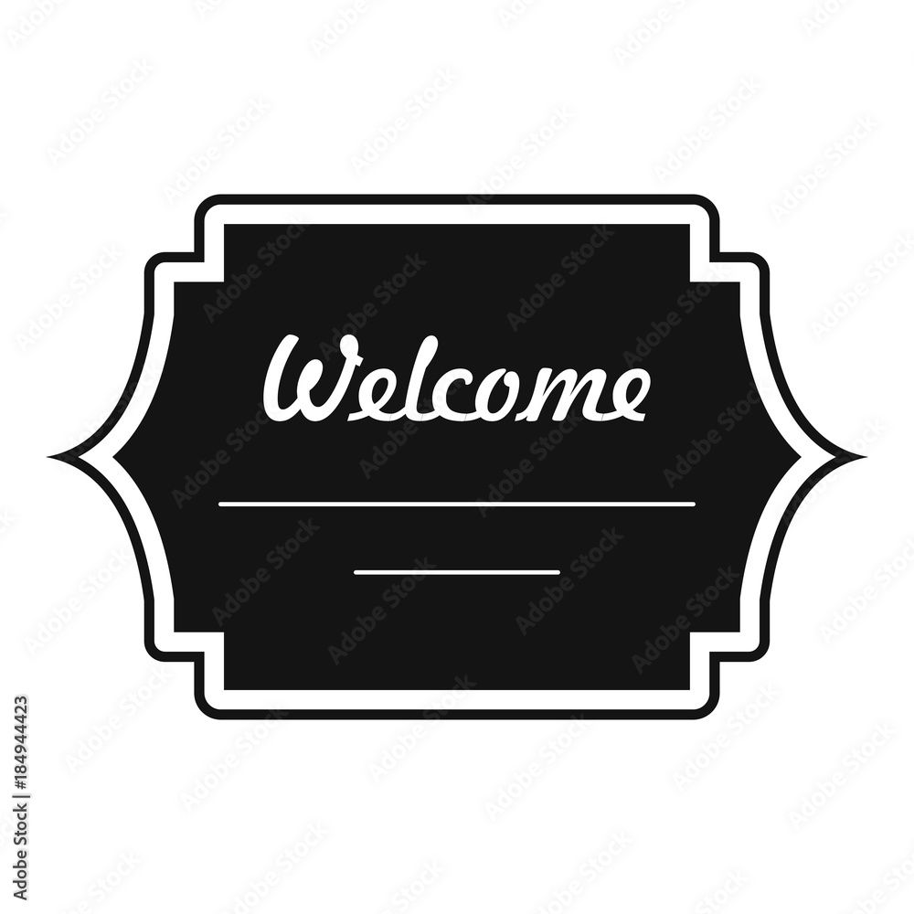 Well met label icon. Simple illustration of well met label vector icon for web Well met label icon. Simple illustration of well met label vector icon for web