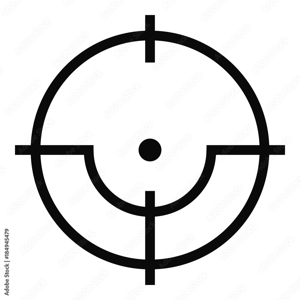 Sniper icon. Simple illustration of sniper vector icon for web Sniper icon. Simple illustration of sniper vector icon for web