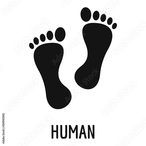 Human step icon. Simple illustration of human step vector icon for web
