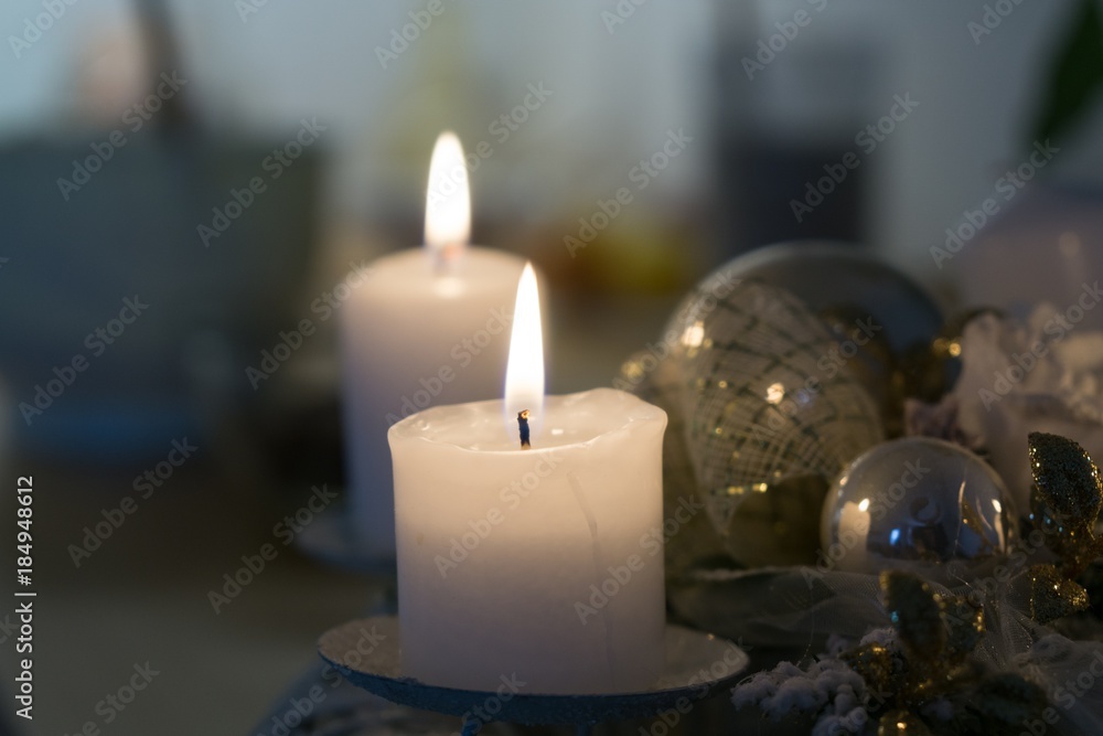 Candles on a table. Slovakia Candles on a table. Slovakia