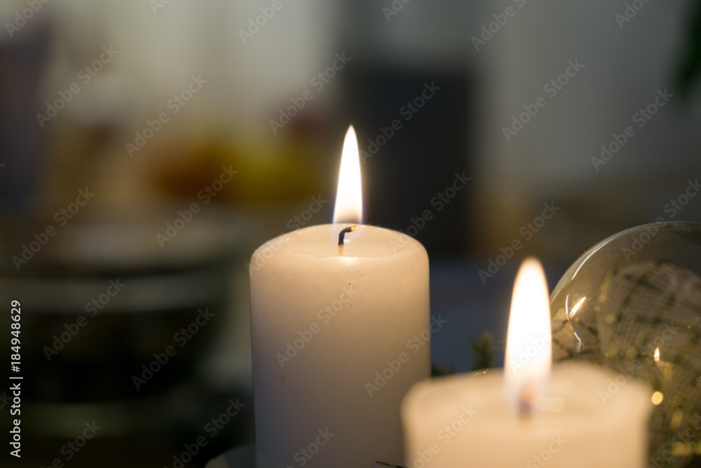 Candles on a table. Slovakia Candles on a table. Slovakia