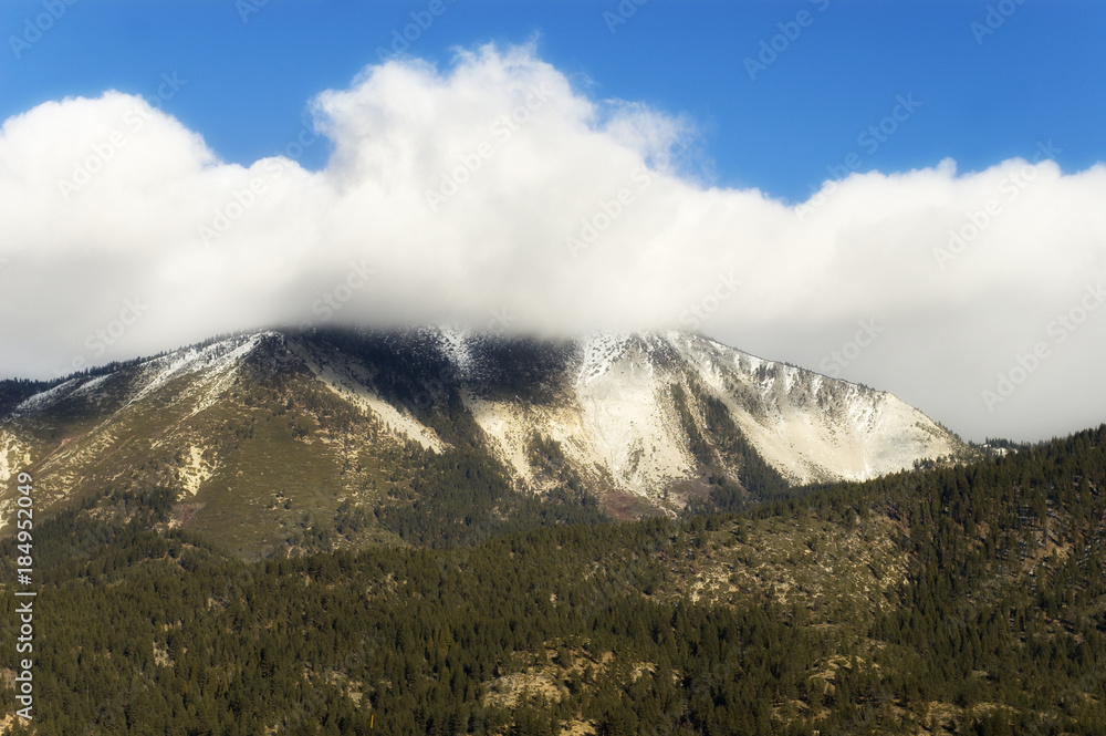 Cloud Covered Mountain Range