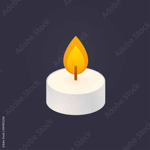 Tea candle icon