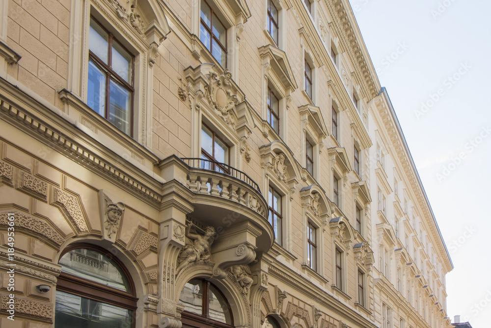 Historische Gebäude in der Altstadt von Wien, Österreich